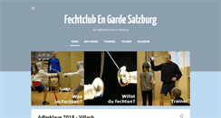 Desktop Screenshot of fechtclubengardesalzburg.com