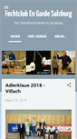 Mobile Screenshot of fechtclubengardesalzburg.com